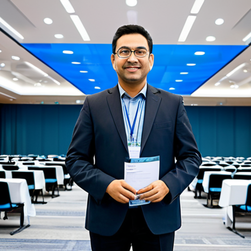 "A professional architectural electrical engineer, fully clothed in appropriate attire, attending an IEEE conference, presenting a paper on sustainable energy solutions, modern conference hall background, safe for work, perfect anatomy, natural proportions, professional, high quality, appropriate content, modest attire, family-friendly."