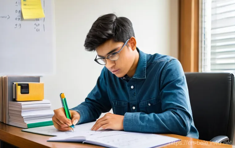 건축전기설비기사 학습 스케줄 작성법 - **Prompt:** A focused young adult, of diverse ethnicity, sits comfortably at a clean, well-lit desk,...